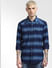 Blue Striped Full Sleeves Shirt_391785+2