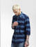 Blue Striped Full Sleeves Shirt_391785+3