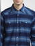 Blue Striped Full Sleeves Shirt_391785+5