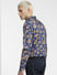 Blue Floral Slim Fit Shirt_391790+4