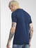 Blue Jacquard Polo Neck T-shirt_391792+4