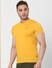 Yellow Crew Neck T-shirt_395468+3