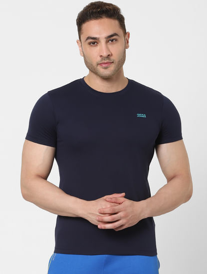 Navy Blue Crew Neck T-shirt