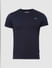 Navy Blue Crew Neck T-shirt_395466+6