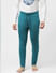 Teal Mid Rise Jogger Trackpants_401092+2