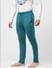 Teal Mid Rise Jogger Trackpants_401092+3