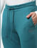 Teal Mid Rise Jogger Trackpants_401092+5