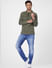 Blue Low Rise Washed Ben Skinny Jeans_401094+1