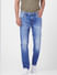 Blue Low Rise Washed Ben Skinny Jeans_401094+2