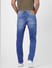 Blue Low Rise Washed Ben Skinny Jeans_401094+4