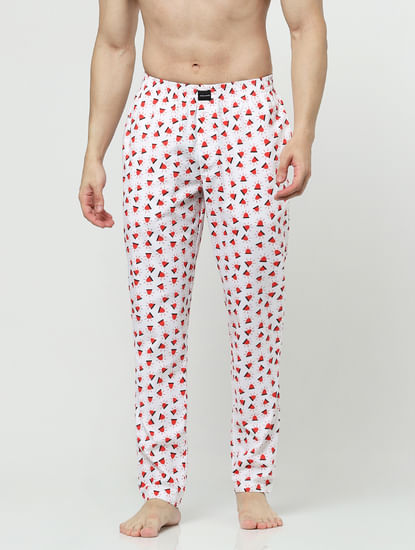 White Printed Pyjamas
