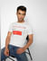 White Graphic Print Crew Neck T-shirt_401134+1