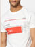 White Graphic Print Crew Neck T-shirt_401134+5