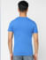 Blue Typographic Logo Crew Neck T-shirt_401149+4