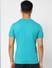 Blue Graphic Print Crew Neck T-shirt_401152+4
