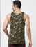 Green Camo Print Fashion Vest_401170+4