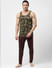 Green Camo Print Fashion Vest_401170+6