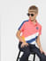 Boys Pink Printed Polo T-shirt_404640+1