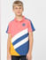 Boys Pink Printed Polo T-shirt_404640+2