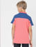 Boys Pink Printed Polo T-shirt_404640+4