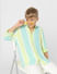 Boys Green Striped Full Sleeves Shirt_404629+1