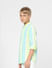 Boys Green Striped Full Sleeves Shirt_404629+3