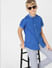 Boys Blue Short Sleeves Shirt_404626+1