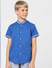 Boys Blue Short Sleeves Shirt_404626+2