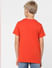 Boys Red Logo Print Crew Neck T-shirt_404624+4