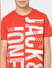 Boys Red Logo Print Crew Neck T-shirt_404624+5