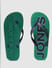 Green Logo Print Flip Flops_395481+5