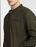 Dark Olive Leather Jacket_402173+5