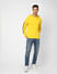 Yellow Logo Print Hooded Sweatshirt_401989+6