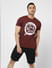 Maroon Crew Neck T-shirt_402004+1
