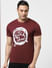 Maroon Crew Neck T-shirt_402004+2