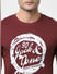 Maroon Crew Neck T-shirt_402004+5