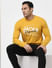 Yellow Typographic Logo Full Sleeves T-shirt_402026+1