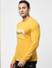 Yellow Typographic Logo Full Sleeves T-shirt_402026+3