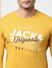 Yellow Typographic Logo Full Sleeves T-shirt_402026+5