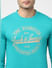 Blue Typographic Logo Sweatshirt_402027+5