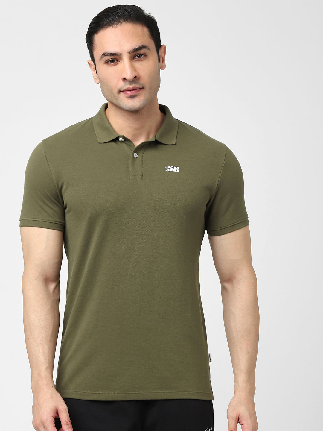 Olive polo clearance t shirt