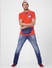 Red Contrast Tipping Polo T-shirt_402084+1