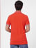 Red Contrast Tipping Polo T-shirt_402084+4