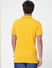 Yellow Contrast Tipping Polo T-shirt_402085+4