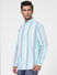 Blue Striped Full Sleeves Shirt_402098+3
