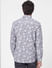 Grey Floral Print Full Sleeves Shirt_402099+4