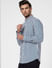 Blue Striped Full Sleeves Shirt_402103+3