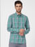 Green Check Full Sleeves Shirt_402114+2