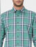 Green Check Full Sleeves Shirt_402114+5