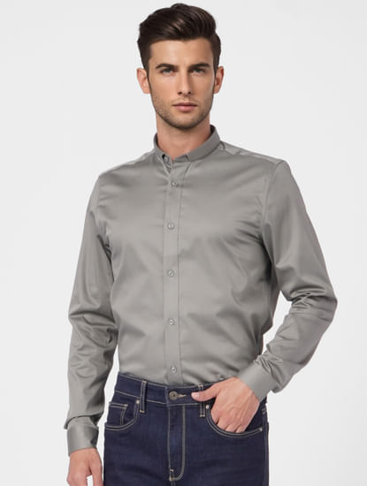 Dark Grey Full Sleeves Shirt
